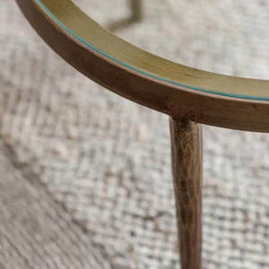 Nkuku Jiya Iron & Glass Nested Coffee Tables